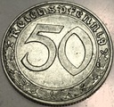 Niemcy 50 fenigów Reichspfennig 1939 D Monachium