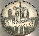 100000 zł złotych 1990 Solidarność TYP A uncja 1 oz SREBRO