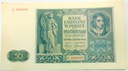 1941 50 zł Pięćdziesiąt Złotych Seria E (nr 1)