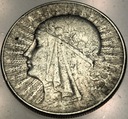 10 zł złotych 1932 Głowa Kobiety Polonia Jadwiga Babka SREBRO