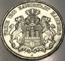 Niemcy 5 marek 1913 J Hamburg SREBRO
