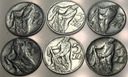 zestaw 6x 5 zł RYBAK 1958 1959 1960 1971 1973 1974 ALUMINIUM