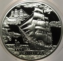Białoruś 20 Rubli 2009 DAR POMORZA Żaglowce SREBRO