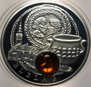 Szlak Bursztynowy 1 dolar Niue 2011 Elbląg LUSTRZANA SREBRO