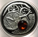 Szlak Bursztynowy 1 dolar Niue 2011 Stare Hradisko LUSTRZANA SREBRO