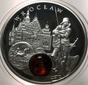 Szlak Bursztynowy 1 dolar Niue 2011 Wrocław LUSTRZANA SREBRO