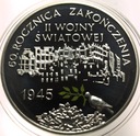 10 zł złotych 2005 60 rocznica zakończenia II Wojny Światowej SREBRO