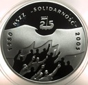 10 zł złotych 2005 NSZZ Solidarność 1980 2005 SREBRO