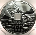 10 zł złotych 2008 Pekin Olimpiada Reprezentacja OTWÓR SREBRO