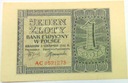 1941 1 zł Jeden Złoty, seria AC