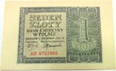 1941 1 zł Jeden Złoty, seria AD