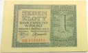1941 1 zł Jeden Złoty, seria BB