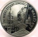20 zł złotych 1996 IV wieki Stołeczności Warszawy SREBRO