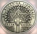20 zł złotych 2009 GETTO 65 rocznica likwidacji Getta w Łodzi SREBRO