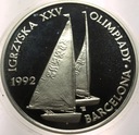 200000 zł złotych 1991 Barcelona żeglarstwo żaglówki SREBRO