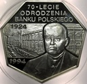 300000 zł złotych 1994 70-lecie odrodzenia Banku Polskiego SREBRO