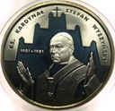 10 zł złotych 2001 Kardynał Stefan Wyszyński SREBRO
