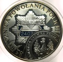 10 zł złotych 2004 POLICJA 85 rocznica powołania Policji SREBRO