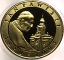 10 zł złotych 2005 Jan Paweł II platerowana złotem SREBRO