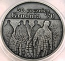 10 zł złotych 2000 GRUDZIEŃ 1970 30 Rocznica Grudnia 70 SREBRO