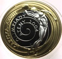 10 zł złotych 2004 Ateny Igrzyska dyskobol platerowana złotem SREBRO