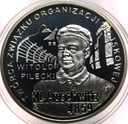 10 zł złotych 2010 KL AUSCHWITZ Auschwitz-Birkenau Pilecki SREBRO