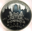 20 zł złotych 1996 GDAŃSK Tysiąclecie Miasta Gdańska SREBRO