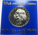 50 zł złotych 1972 Fryderyk Chopin Szopen SREBRO