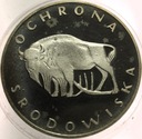 100 zł złotych 1977 ŻUBR Ochrona Środowiska SREBRO