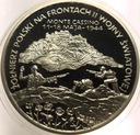 200000 zł złotych 1994 MONTE CASSINO Polacy na frontach II w.ś. SREBRO