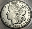 USA 1 dolar 1921 Dolar Morgana Morgan Dollar SREBRO