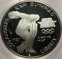 USA 1 dolar dollar 1983 Olimpiada Igrzyska Los Angeles 1984 Dyskobol SREBRO