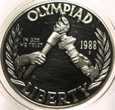 USA 1 dolar Dollar 1988 Olimpiada Igrzyska Olimpijskie Seul SREBRO (nr 2)