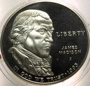 USA 1 dolar dollar 1993 MADISON James SREBRO