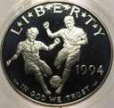 USA 1 dolar dollar 1994 Mistrzostwa Świata WORLD CUP FIFA USA 1994 SREBRO