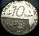 Holandia 10 guldenów 1995 Hugo de Groot Beatrix SREBRO