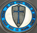Medal Templariusze IN HOC SIGNO VINCES niebieski