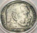 Niemcy 2 marki 1939 D Hindenburg SREBRO