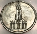 Niemcy 5 marek Reichsmark 1935 Kościół wieża SREBRO