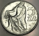5 zł złotych 1974 RYBAK, z Rybakiem