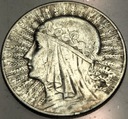 5 zł złotych 1932 Głowa Kobiety Polonia Jadwiga Babka SREBRO