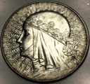 5 zł złotych 1933 Głowa Kobiety Polonia Jadwiga Babka SREBRO