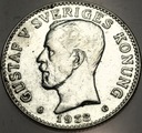 Szwecja 2 korony kronor 1938 Gustaw Gustaf V SREBRO