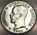 Szwecja 2 korony kronor 1940 Gustaw Gustaf V SREBRO