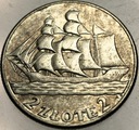 2 zł złote 1936 Żaglowiec Żaglówka Statek SREBRO