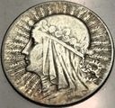 5 zł złotych 1932 Głowa Kobiety Polonia Jadwiga Babka SREBRO