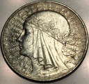 10 zł złotych 1932 Głowa Kobiety Polonia Jadwiga Babka SREBRO
