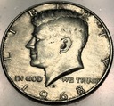 USA 1/2 dolara Half Dollar 1968 KENNEDY John F JFK SREBRO