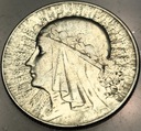 5 zł złotych 1933 Głowa Kobiety Polonia Jadwiga Babka SREBRO