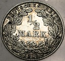 Niemcy 1/2 marki mark 1913 D SREBRO